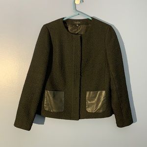 Black Talbots Jacket with Faux Leather Pockets